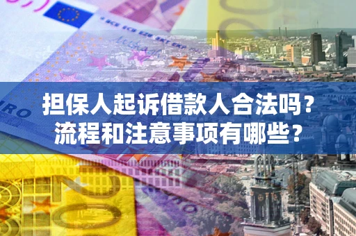 北京担保人起诉借款人合法吗？流程和注意事项有哪些？