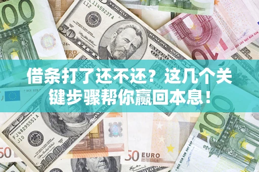 北京借条打了还不还？这几个关键步骤帮你赢回本息！