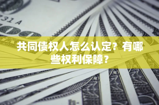 北京共同债权人怎么认定？有哪些权利保障？