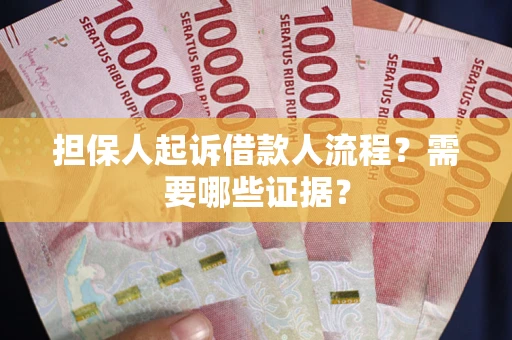 北京担保人起诉借款人流程？需要哪些证据？