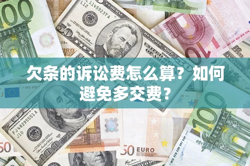 北京欠条的诉讼费怎么算？如何避免多交费？