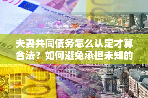 北京夫妻共同债务怎么认定才算合法？如何避免承担未知的债务风险？